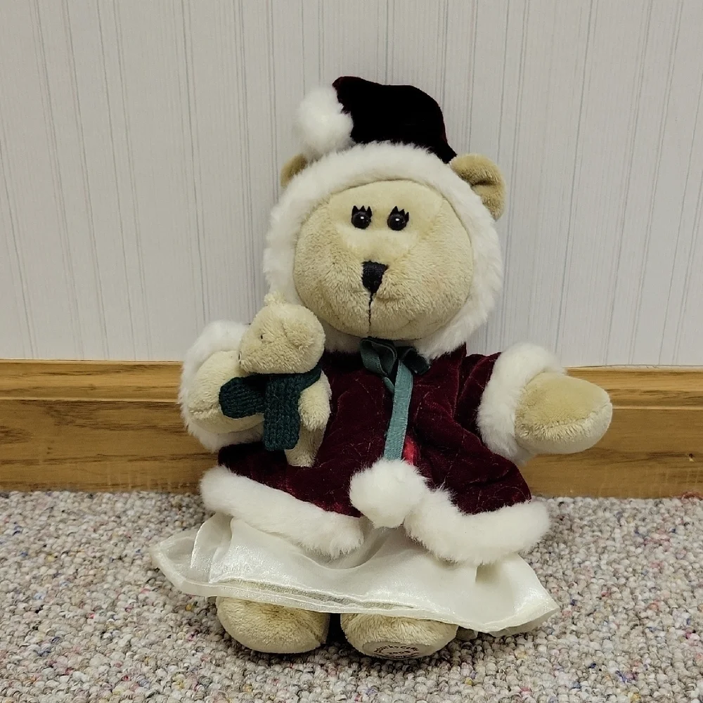 Starbucks Festive Bear Plush with Red and White Outfit 2005
